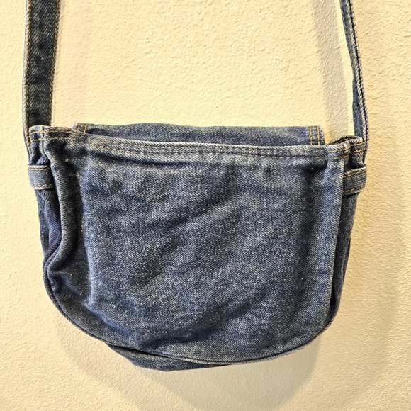 Jordache Basics Logo Purse 80s Small Bag Retro Vintage Horse Head Jeans Denim - Picture 8 of 8
